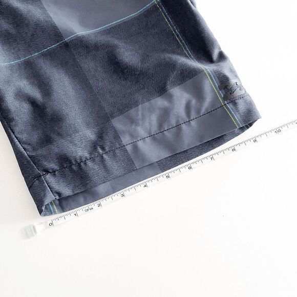 Billabong Men Shorts Platinum Hydro 4-Way Stretch Zip Front Checked Gray Size 31 - Picture 7 of 9